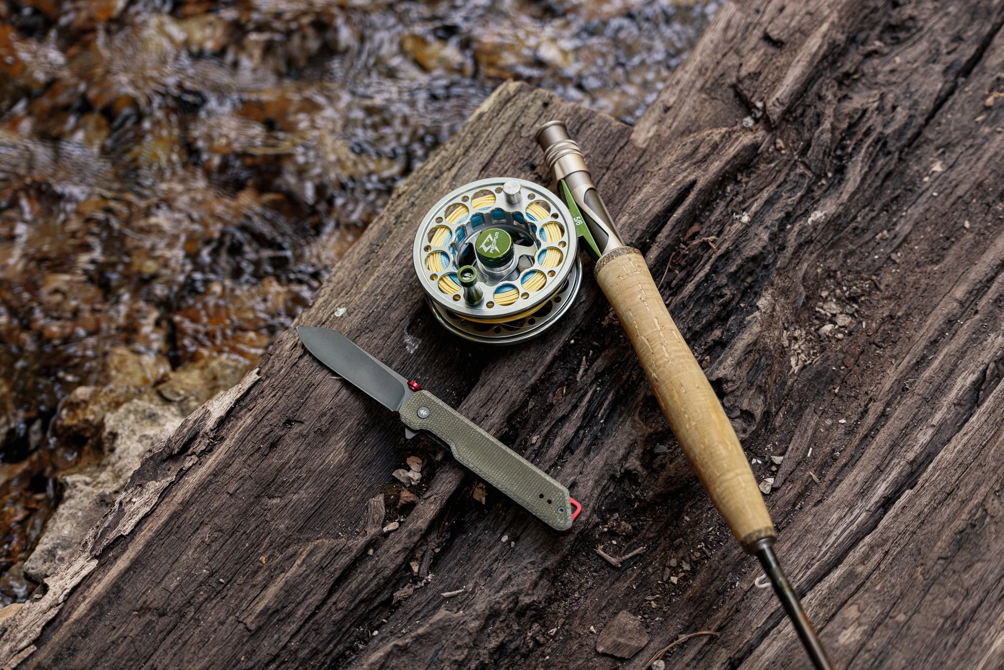 Würdig | Swiss Tech 7” Olive Pocket Knife | AUS-8 Steel Blade